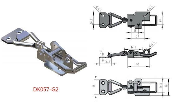 SUS201 Rustproof διευθετήσιμος σύρτης τραβερσών με τη γρήγορη απελευθέρωση κλειδαροτρυπών