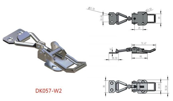 Η Weldable διευθετήσιμη τραβέρσα κλείνει την υψηλή σκληρότητα ανοξείδωτου με το μάνταλο 304