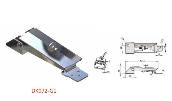 Rustproof χάλυβας πέρα από τους σύρτες κεντρικών τραβερσών νικέλινους με την κλειδαρότρυπα